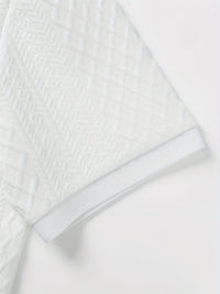 Holland Textured Knit Short Sleeve Polo