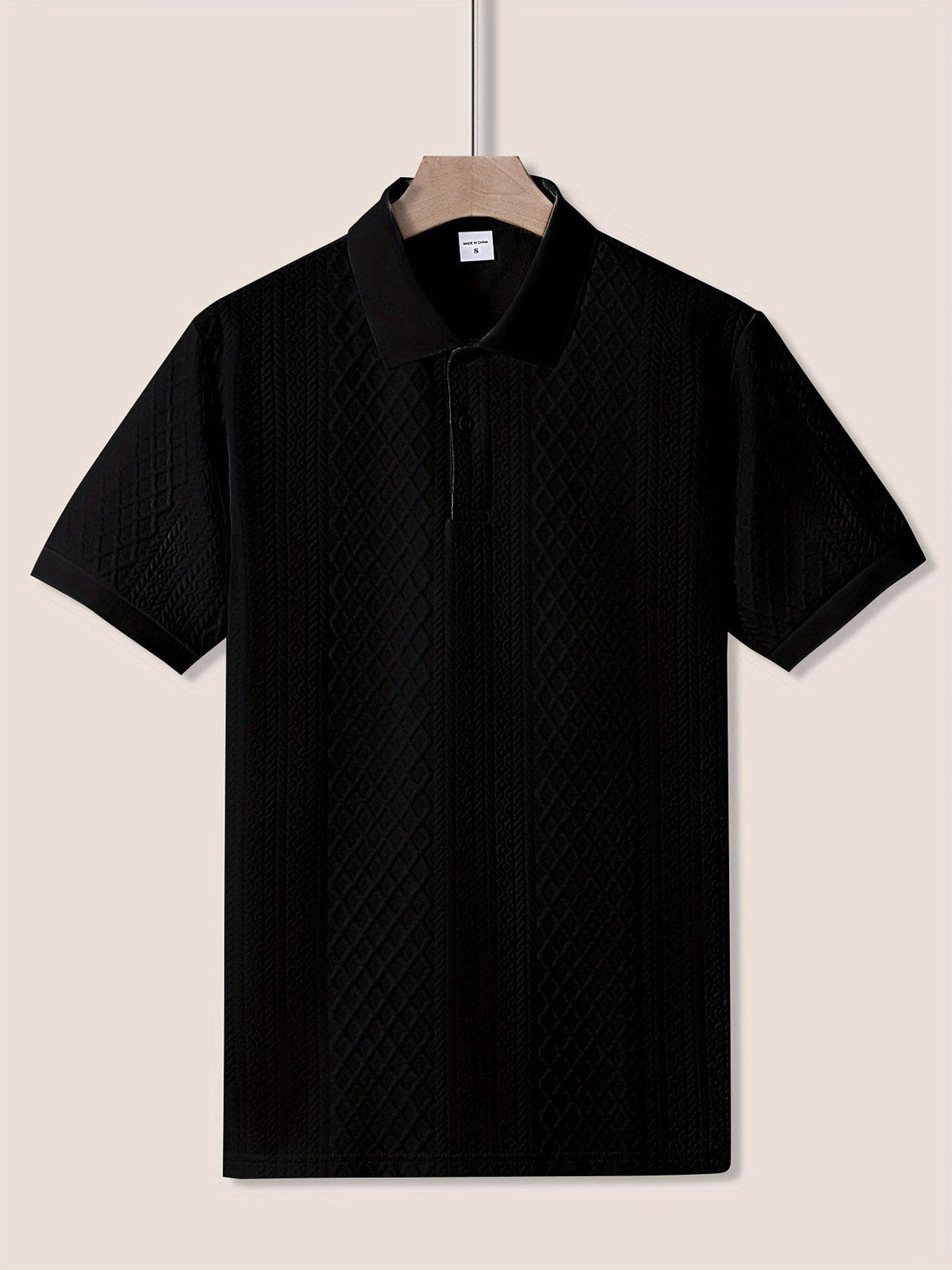 Holland Textured Knit Short Sleeve Polo