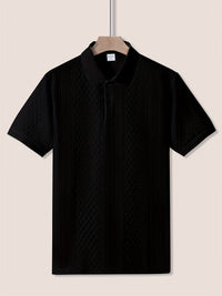 Holland Textured Knit Short Sleeve Polo