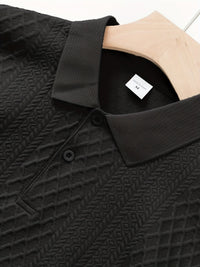 Holland Textured Knit Short Sleeve Polo