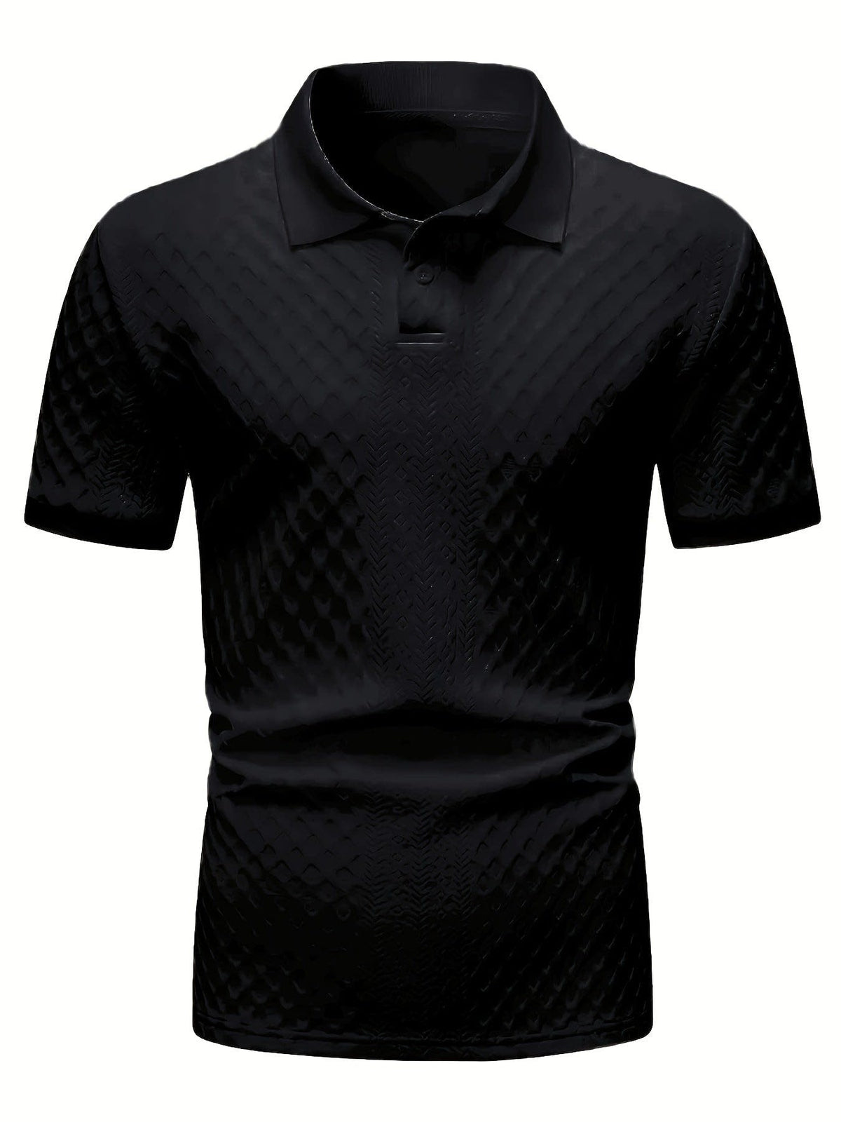 Holland Textured Knit Short Sleeve Polo