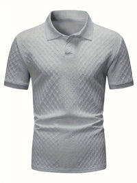 Holland Textured Knit Short Sleeve Polo
