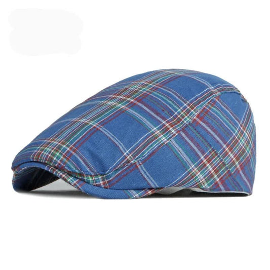 Cobb Woven Plaid Flat Cap_1