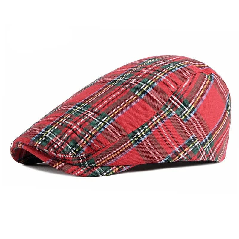 Cobb Woven Plaid Flat Cap