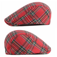Cobb Woven Plaid Flat Cap