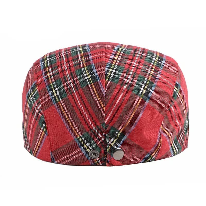 Cobb Woven Plaid Flat Cap