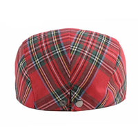Cobb Woven Plaid Flat Cap