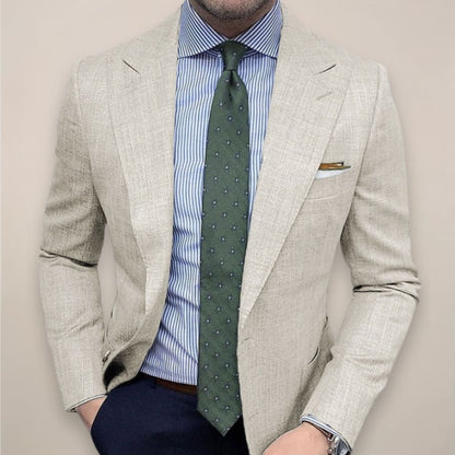 Wayne Textured Peak Lapel Blazer_3