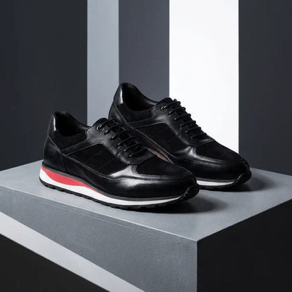 Radcliffe Leather and Suede Lace Up Sneakers_2