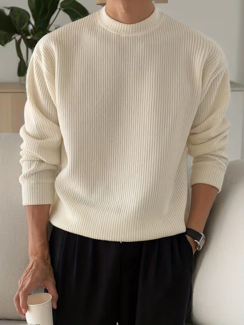 Osgood Ribbed Knit Crew Neck Sweater_1