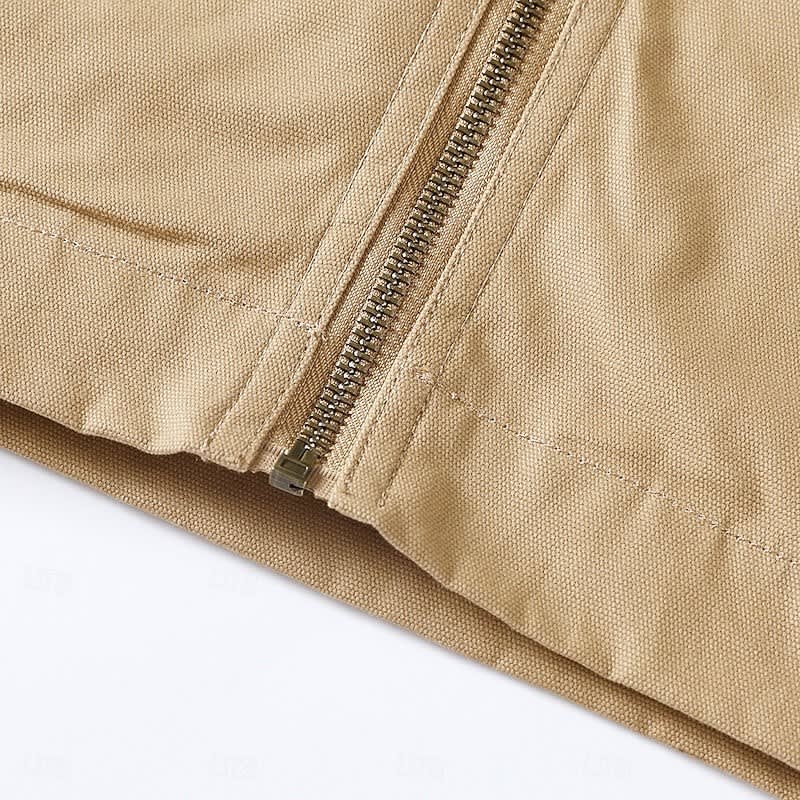 Elmer Cotton Twill Zip Front Jacket