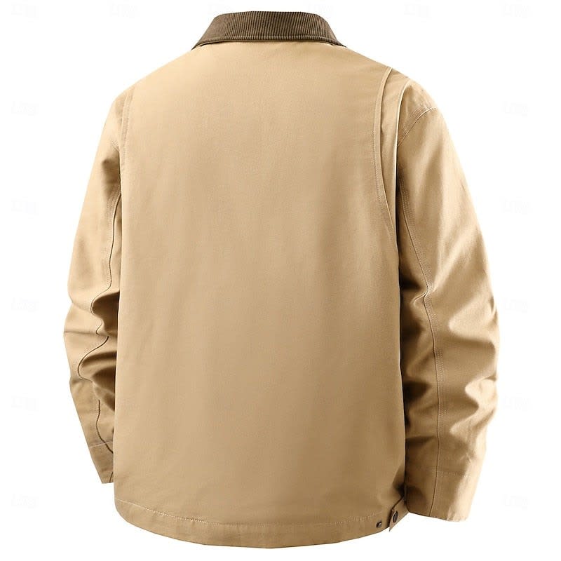 Elmer Cotton Twill Zip Front Jacket