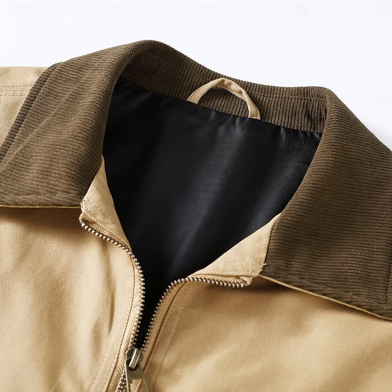 Elmer Cotton Twill Zip Front Jacket