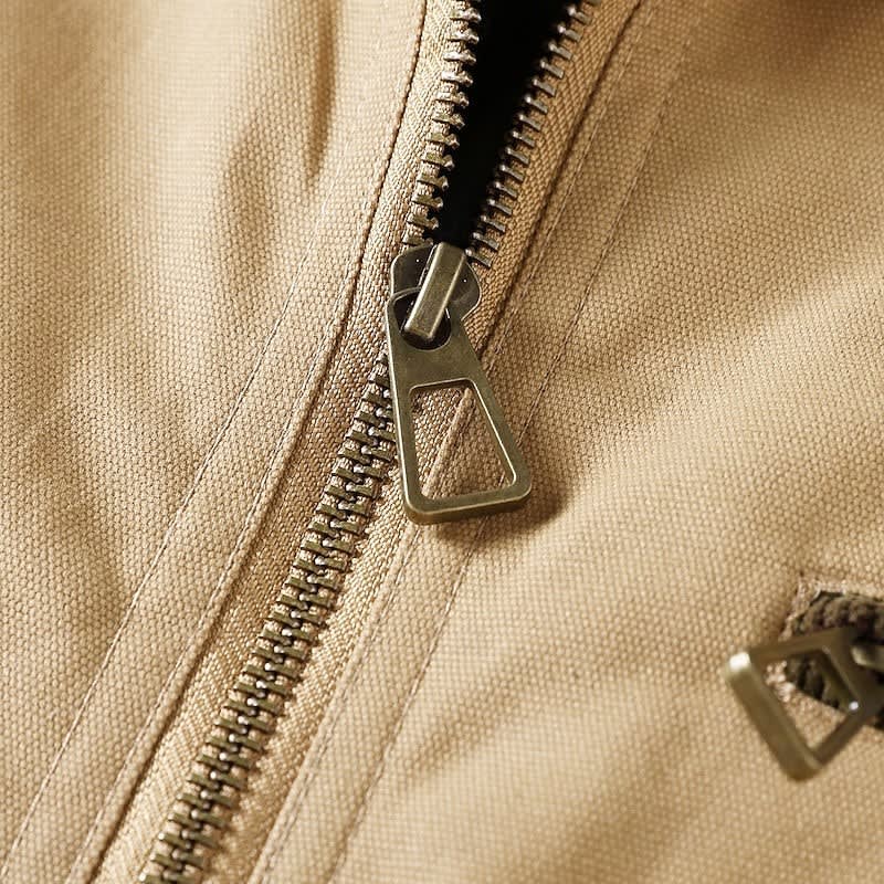 Elmer Cotton Twill Zip Front Jacket
