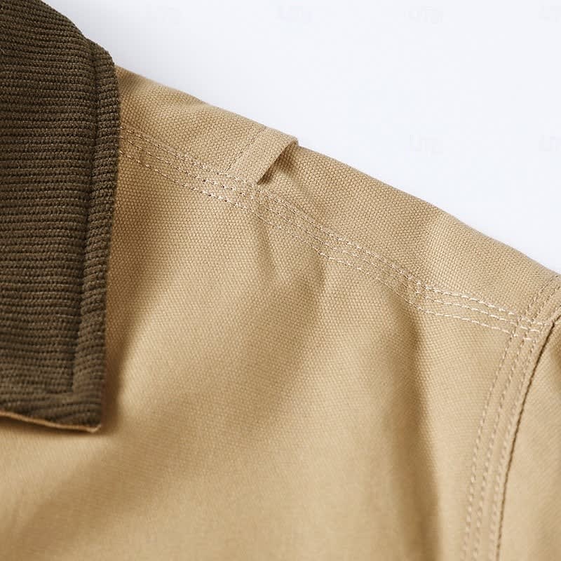 Elmer Cotton Twill Zip Front Jacket