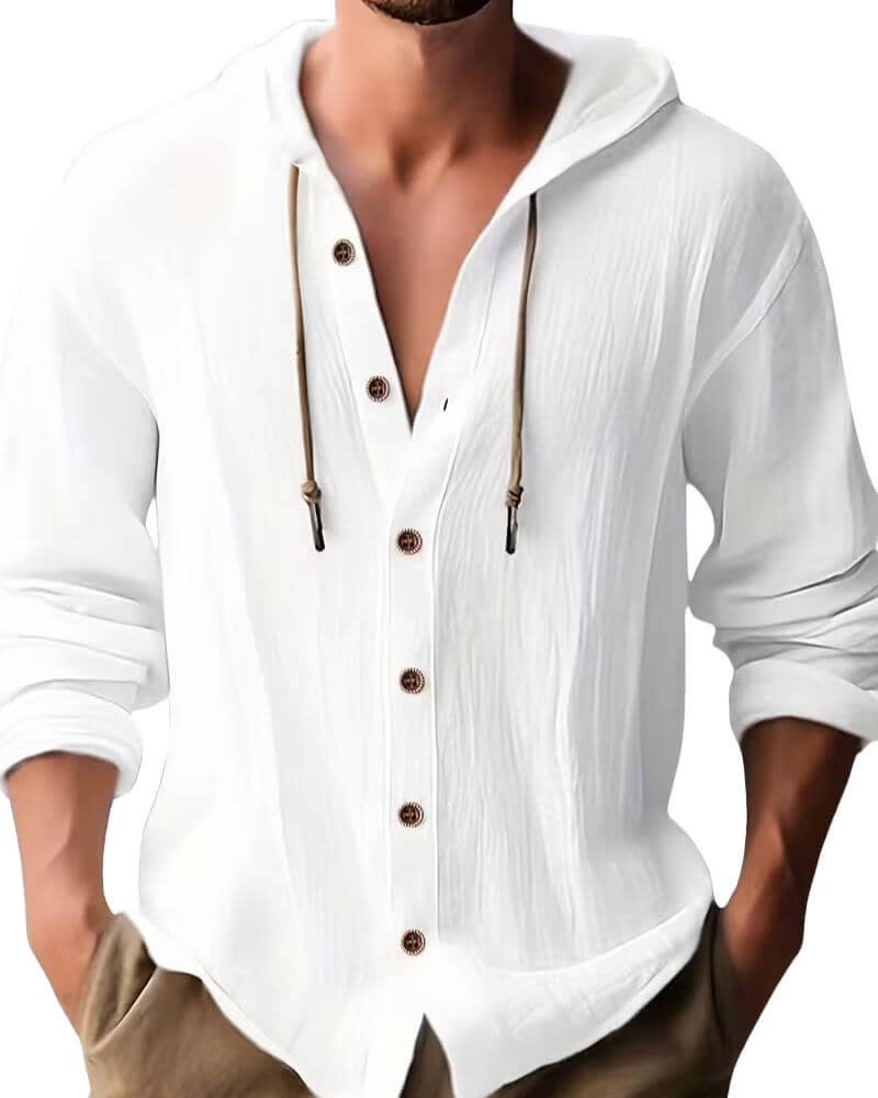 Regan Hooded Long Sleeve Beach Shirt
