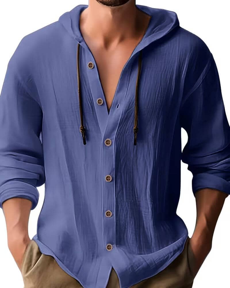 Regan Hooded Long Sleeve Beach Shirt