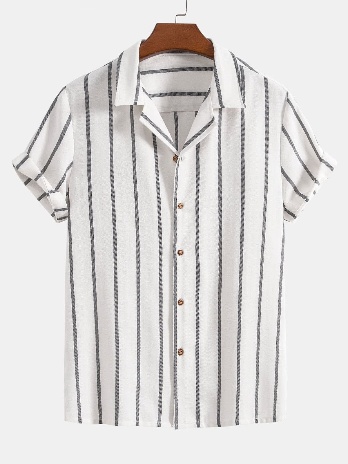 Gregor Striped Camp Collar Two Piece Set