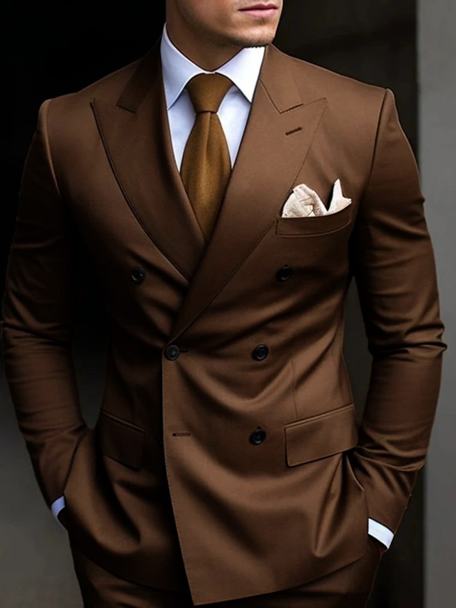 Jefferson Peak Lapel Double Breasted Suit_1