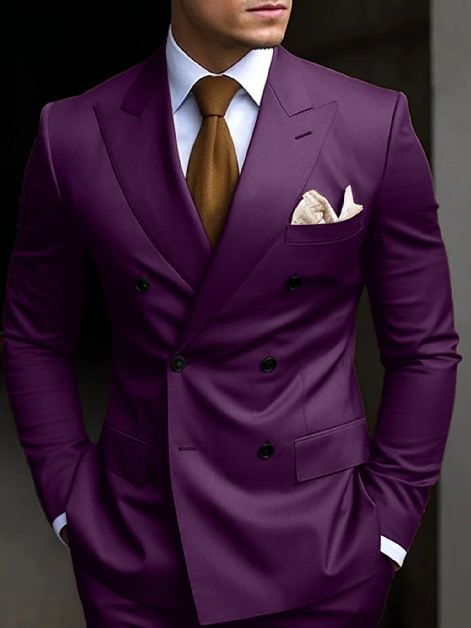 Jefferson Peak Lapel Double Breasted Suit_11
