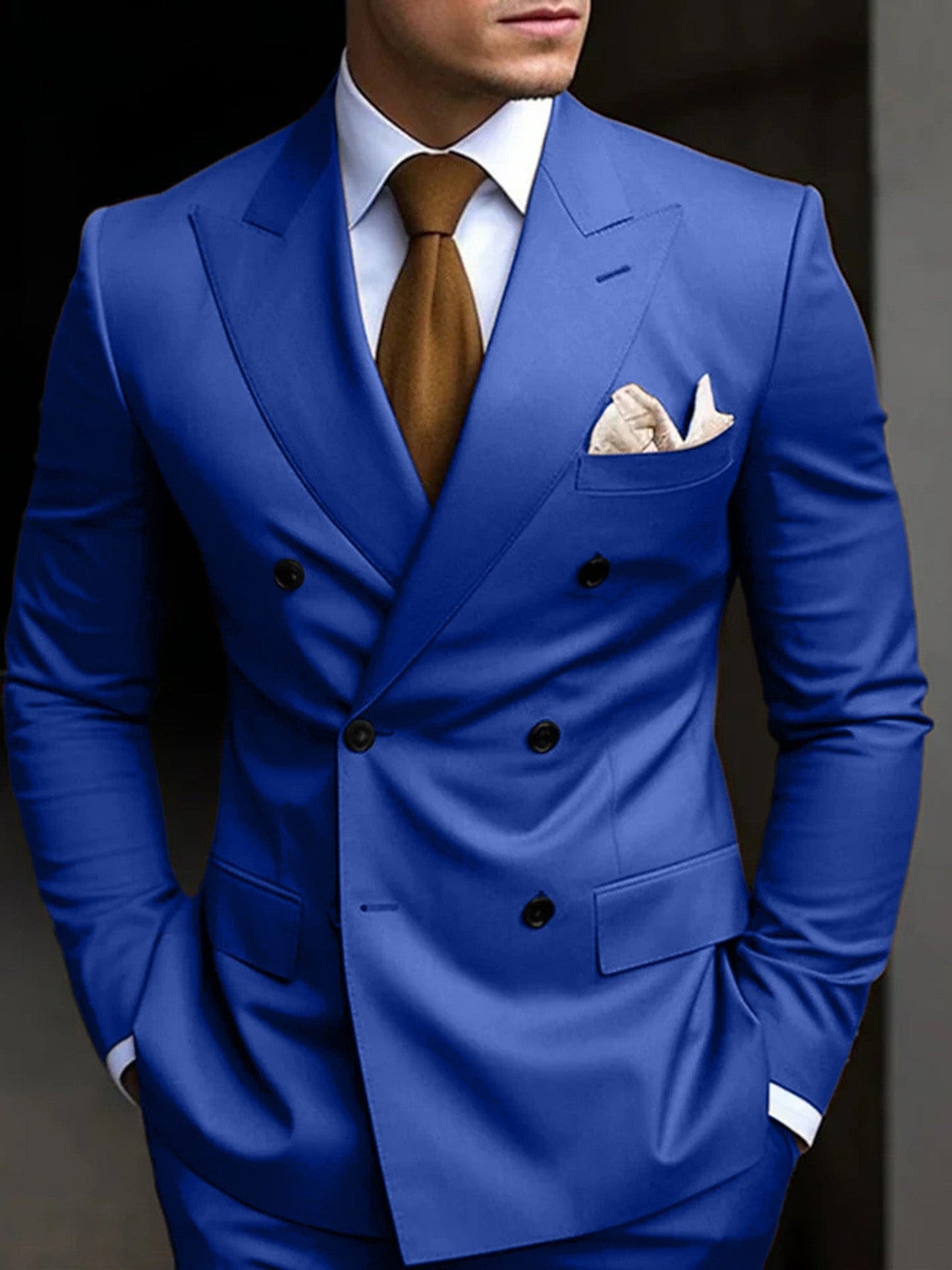 Jefferson Peak Lapel Double Breasted Suit_13