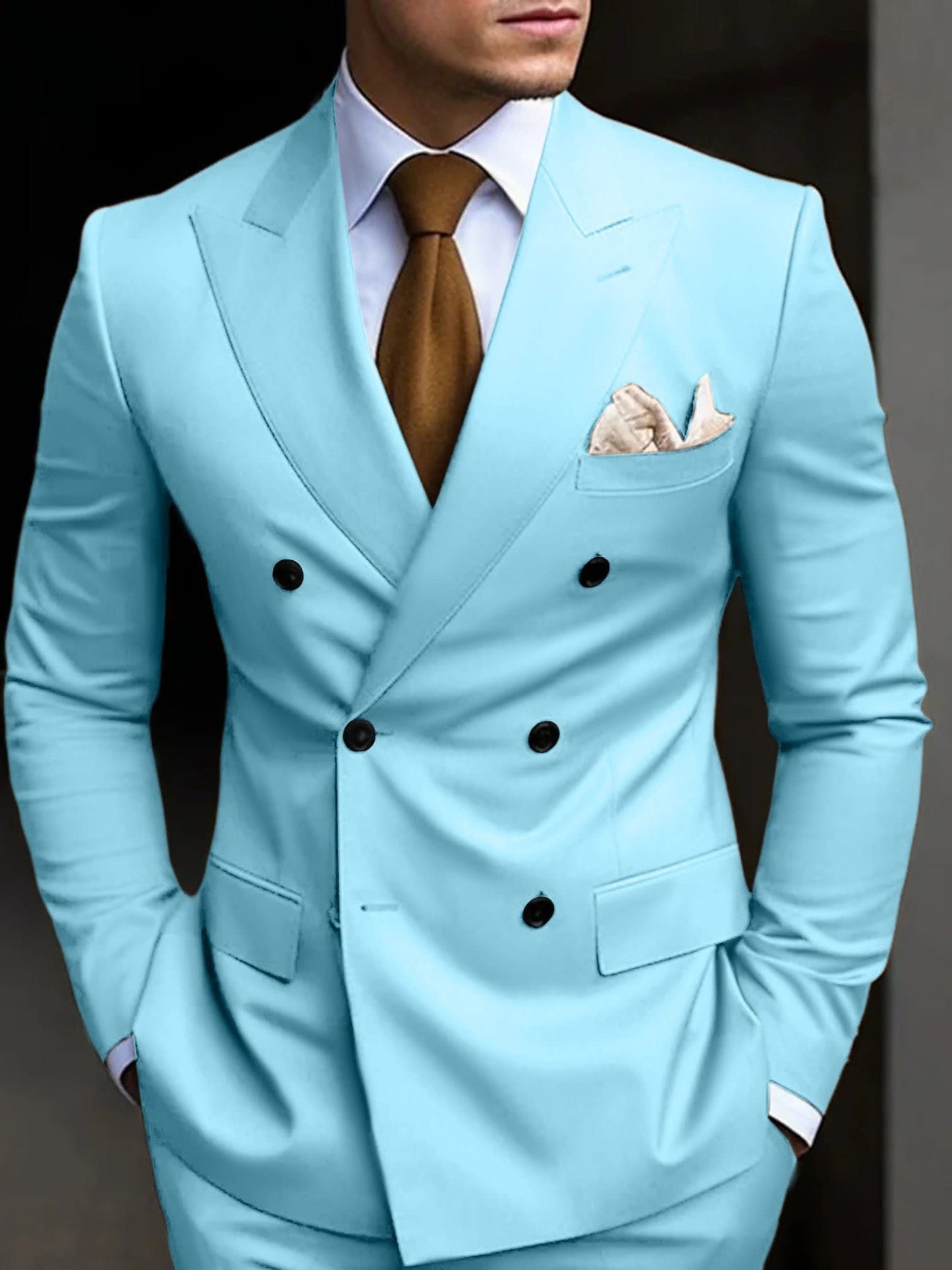 Jefferson Peak Lapel Double Breasted Suit_14