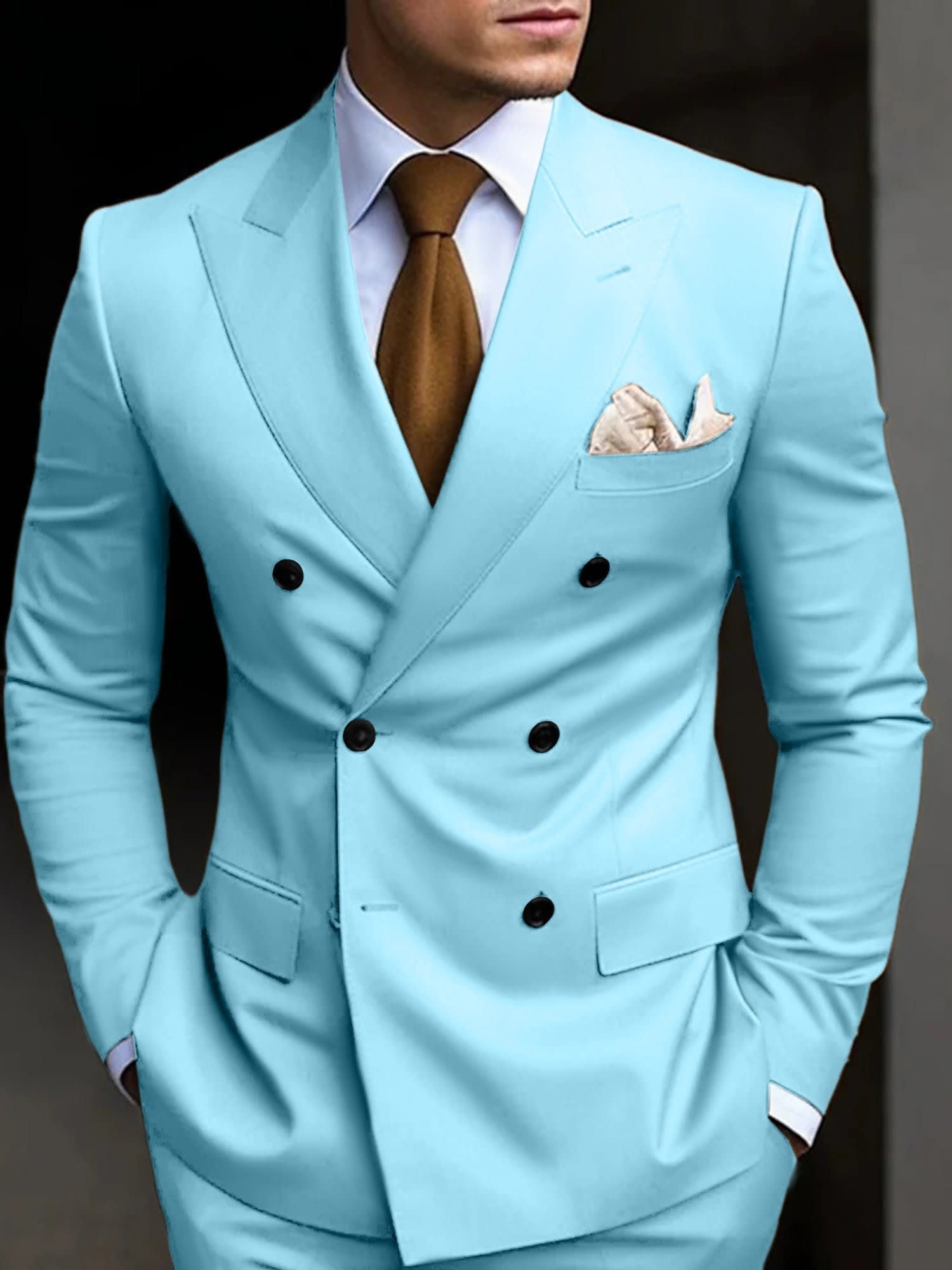 Jefferson Peak Lapel Double Breasted Suit_14