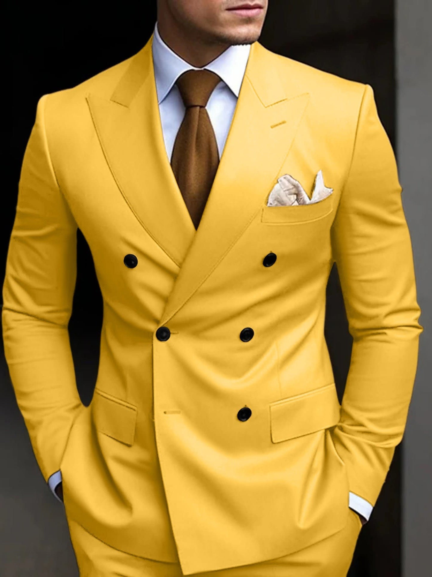 Jefferson Peak Lapel Double Breasted Suit_16