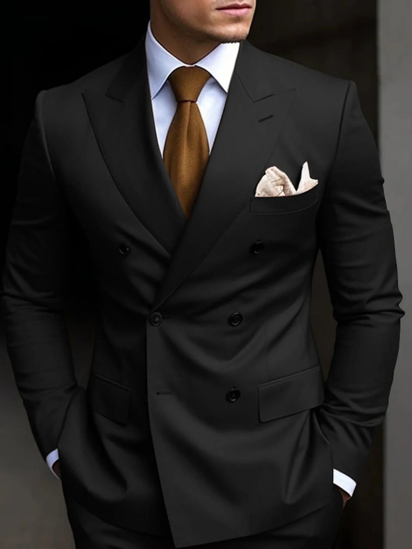 Jefferson Peak Lapel Double Breasted Suit_2