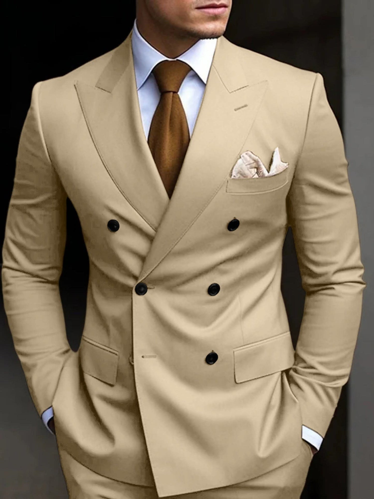 Jefferson Peak Lapel Double Breasted Suit_4