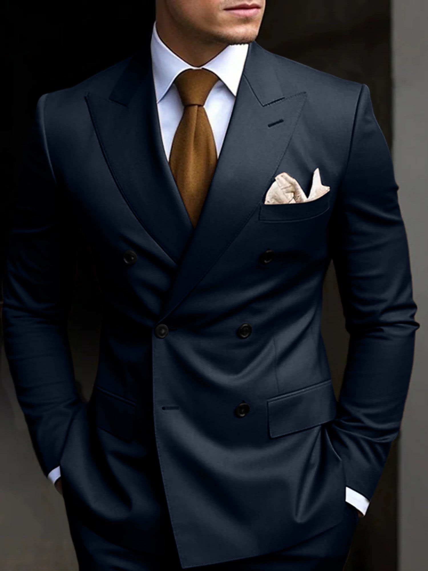Jefferson Peak Lapel Double Breasted Suit_5
