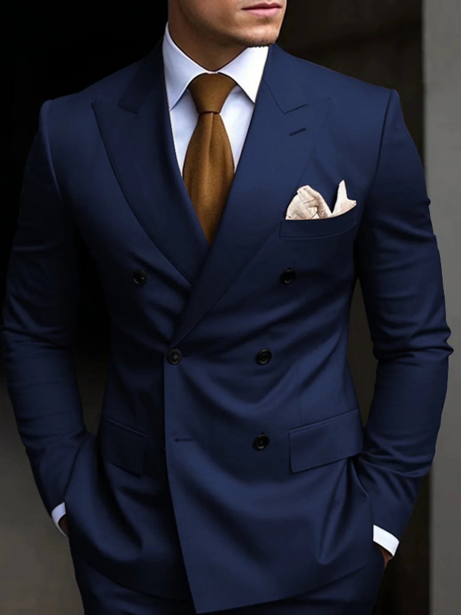 Jefferson Peak Lapel Double Breasted Suit_9