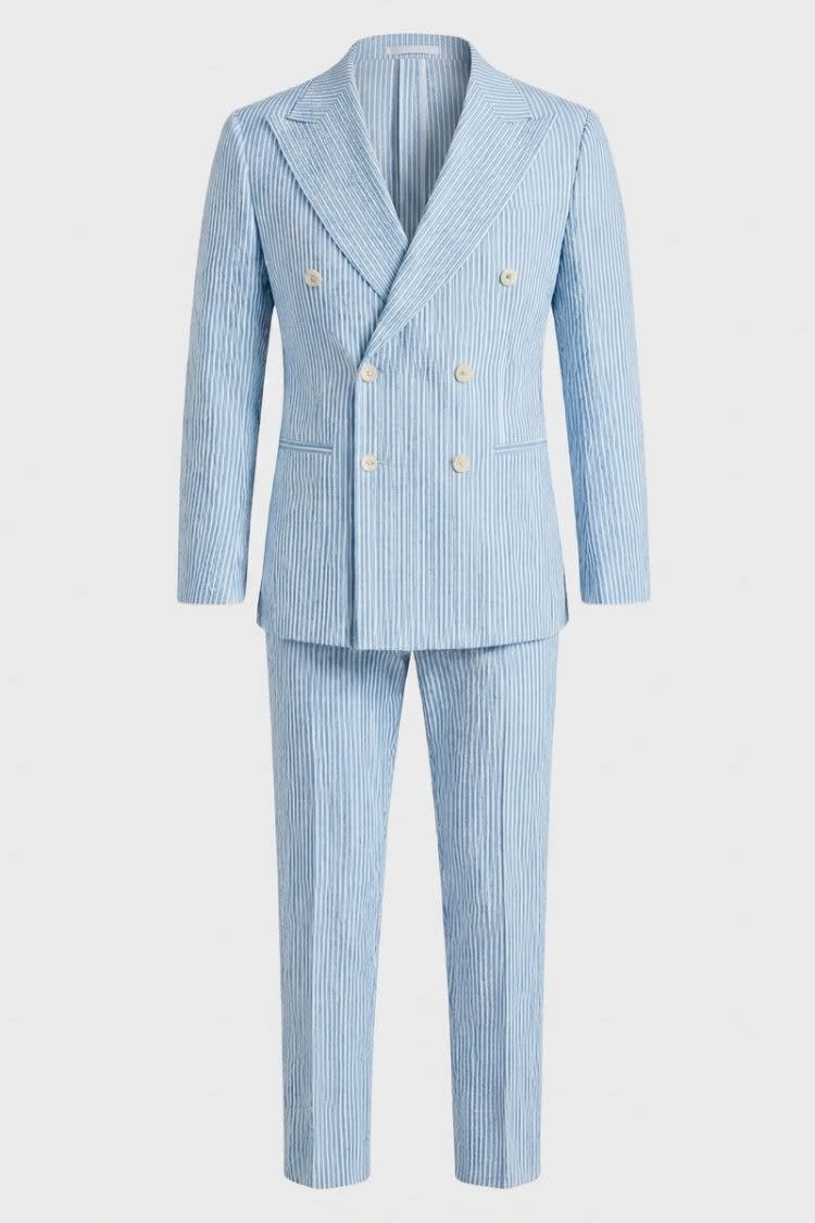 Rafe Seersucker Double Breasted Suit_1