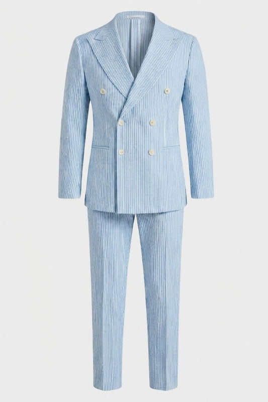 Rafe Seersucker Double Breasted Suit_1