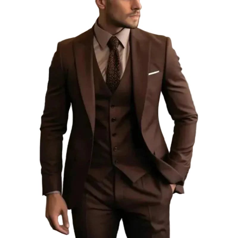Grafton Peak Lapel Three Piece Suit