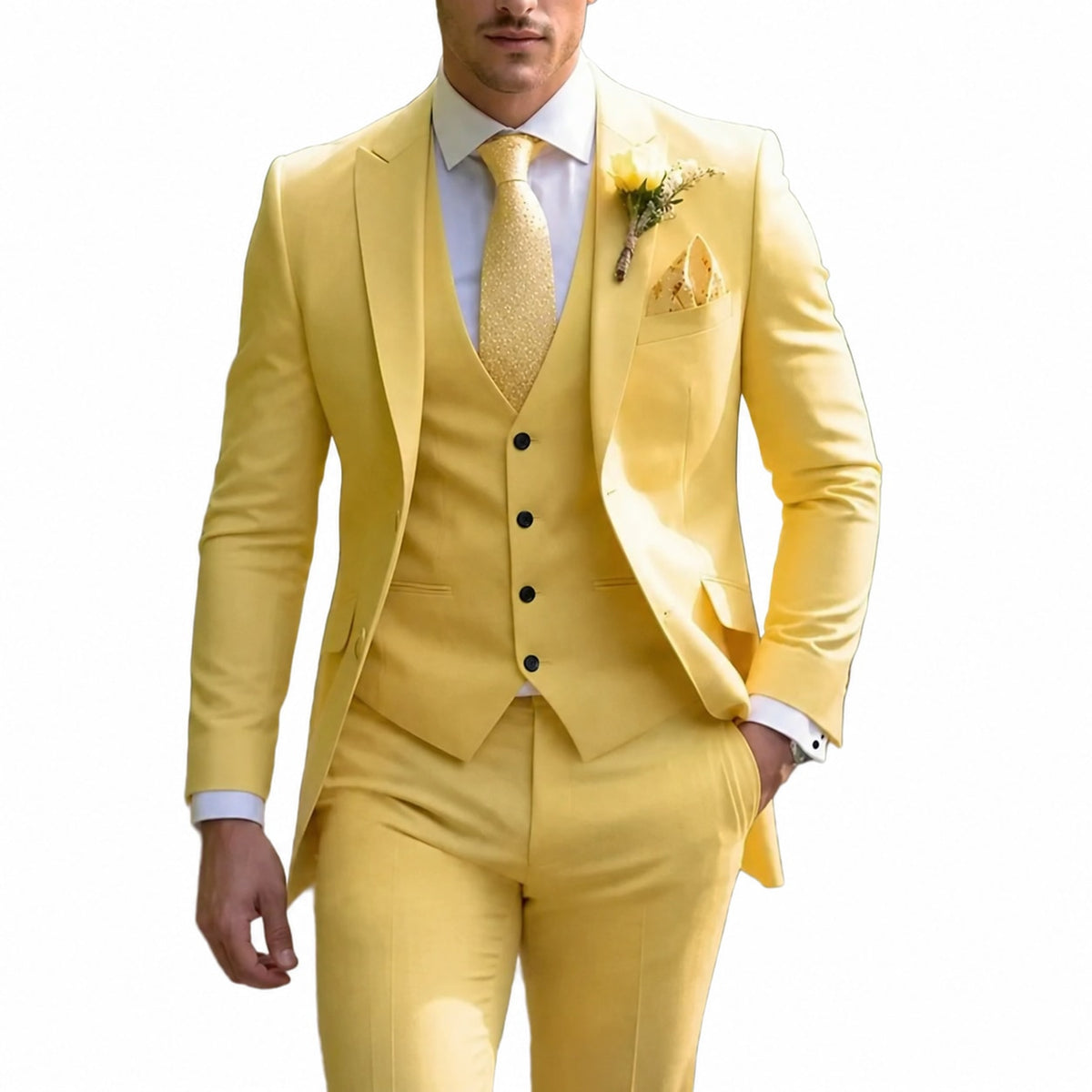 Grafton Peak Lapel Three Piece Suit_3