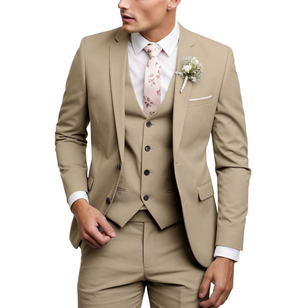 Grafton Peak Lapel Three Piece Suit