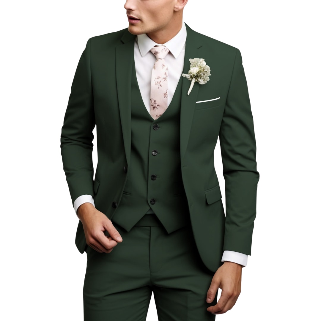 Grafton Peak Lapel Three Piece Suit