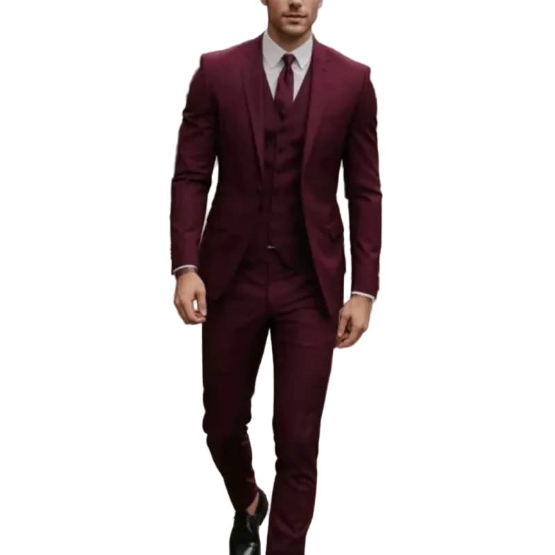 Grafton Peak Lapel Three Piece Suit