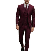 Grafton Peak Lapel Three Piece Suit