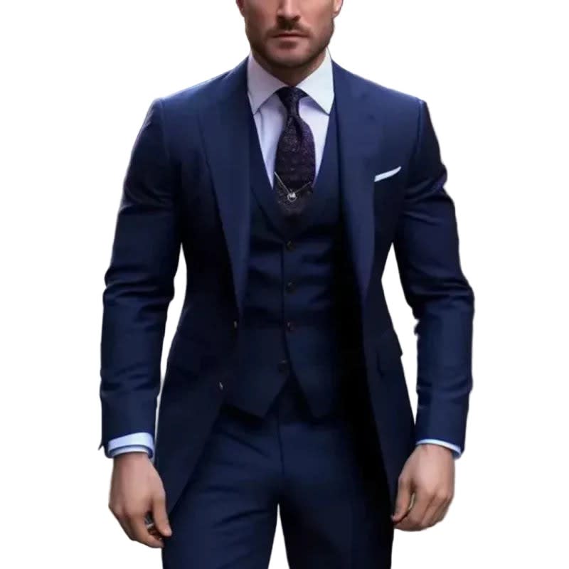 Grafton Peak Lapel Three Piece Suit