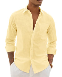 Lemuel Linen Blend Long Sleeve Shirt