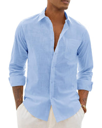 Lemuel Linen Blend Long Sleeve Shirt