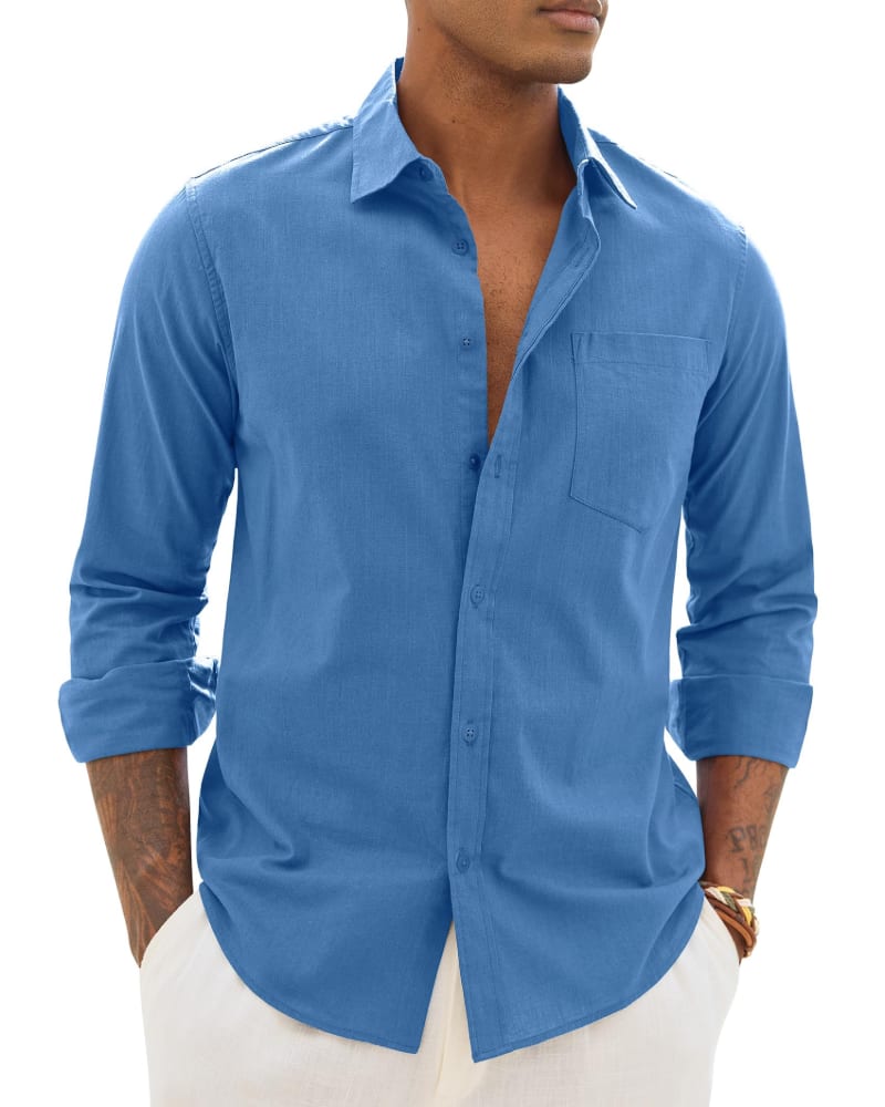 Lemuel Linen Blend Long Sleeve Shirt_15