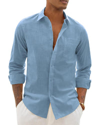 Lemuel Linen Blend Long Sleeve Shirt