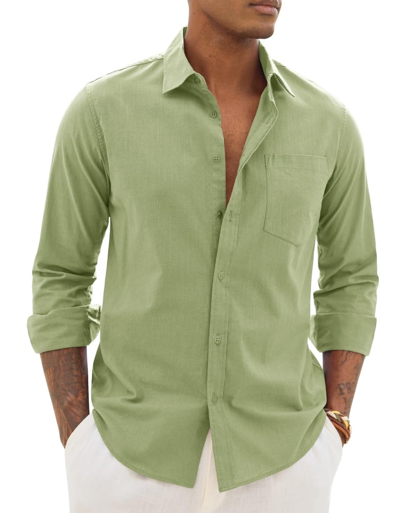 Lemuel Linen Blend Long Sleeve Shirt_18