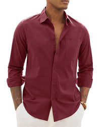Lemuel Linen Blend Long Sleeve Shirt