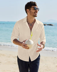 Lemuel Linen Blend Long Sleeve Shirt
