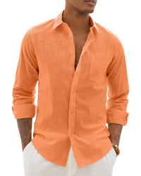 Lemuel Linen Blend Long Sleeve Shirt