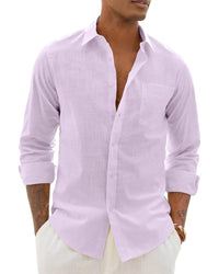 Lemuel Linen Blend Long Sleeve Shirt